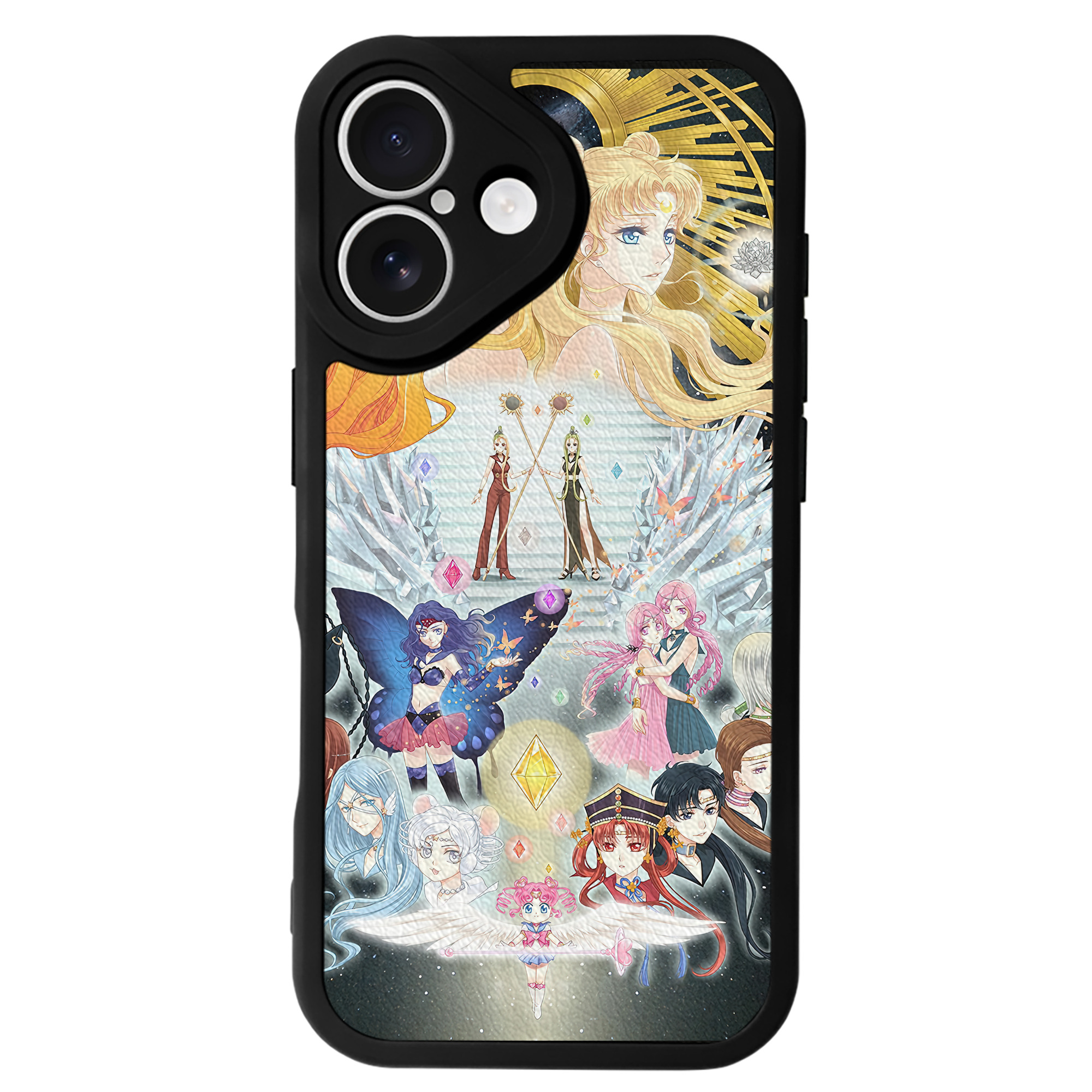 （画像用） 美少女戦士セーラームーン Sailor Moon 【iPhone 16シリーズ対応】シリコンスマホケース（レザー調） 材質：シリコン